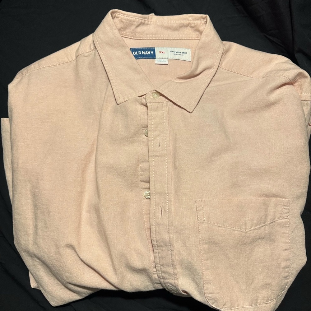 Old Navy Men's Light Pink Casual Shirt